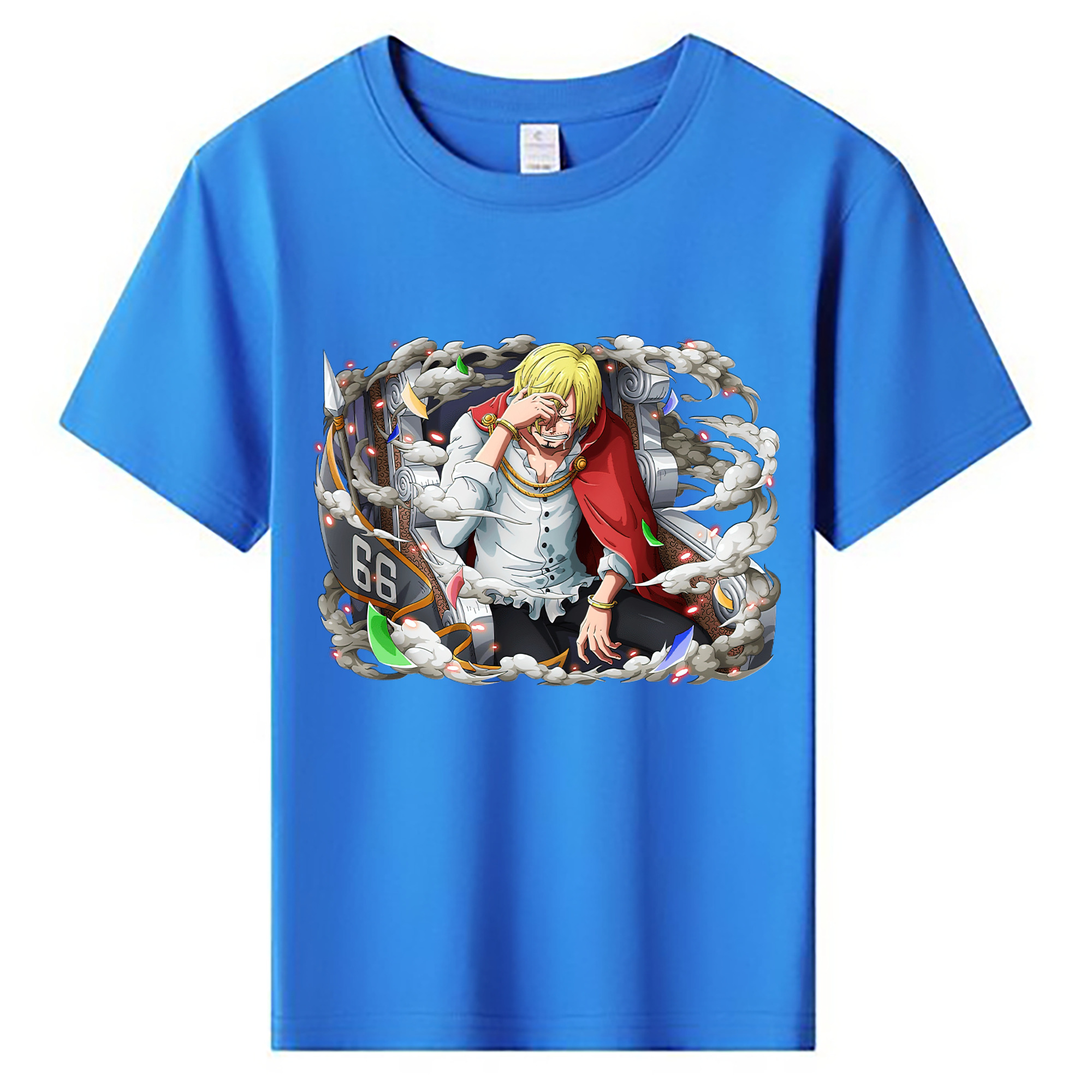 （画像用） ワンピース サンジ ONE PIECE Sanji 綿100％キッズTシャツ（フロントプリント）